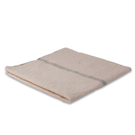 Dweil met groene streep, geruwd, 400 gr/m2 (10 stuks)