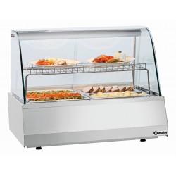 Bartscher Warmhoudvitrine 2/1GN, ronde ruit