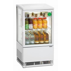 Bartscher Mini-koelvitrine 58L, wit