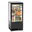 Bartscher Mini-koelvitrine 78L, zwart