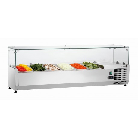 Bartscher Koelopzetvitrine GL4 6 x 1/4 GN
