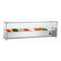 Bartscher Koelopzetvitrine GL4 7 x 1/4 GN