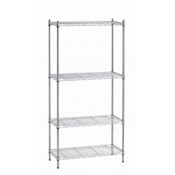 Bartscher Rek, verchroomd, 4 legborden