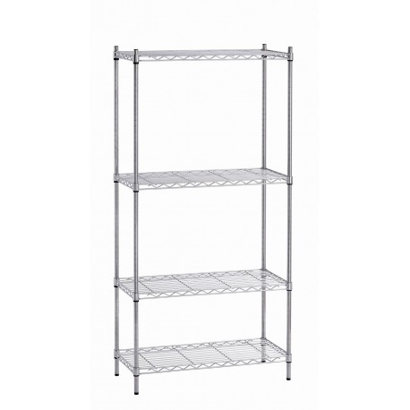 Bartscher Rek, verchroomd, 4 legborden