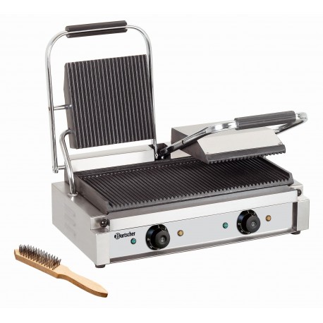 Bartscher Contactgrill, dubbel, geribbeld