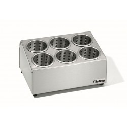 Bartscher Bestekkorfhouder 6 korven, CNS 18/8