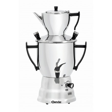 Bartscher Samowar, 3L, incl. theepot 1,2L
