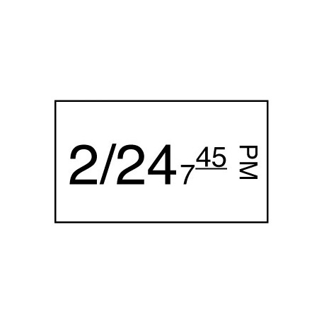 Stickerrol 1-lijnspist. eenv. verwijderb. 1000/rol (8 stuks)