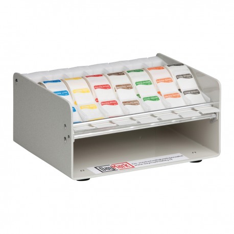 Muurdispenser plastic voor 19/25 mm stickers (1 stuks)