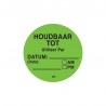 Makk. verwijderbare sticker 'houdbaar tot' 500/rol (per 1 stuks)