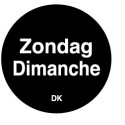Permanente sticker zondag 19 mm 1000/rol (per 1 stuks)