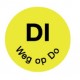 Perm. sticker 'di weg op do' 19 mm 1000/rol (1 stuks)