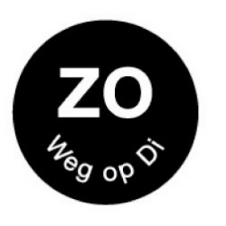 Perm. sticker 'zo weg op di' 19 mm 1000/rol (1 stuks)
