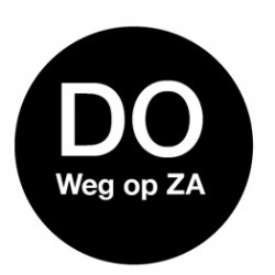 Afwasb. sticker 'do weg op za' 19 mm 500/rol (1 stuks)