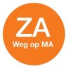 Afwasb. sticker 'za weg op ma' 19 mm 500/rol (per 1 stuks)