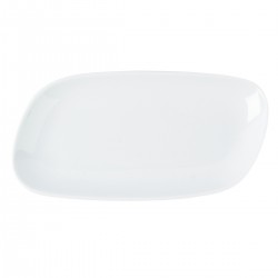 Rechthoekig bord 22 x 11 cm (6 stuks)