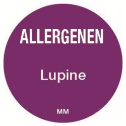 Allergie lupine sticker rond 25 mm 1000/rol (1 stuks)
