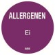 Allergie ei sticker rond 25 mm 1000/rol (1 stuks)