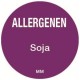 Allergie soja sticker rond 25 mm 1000/rol (per 1 stuks)
