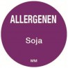 Allergie soja sticker rond 25 mm 1000/rol (per 1 stuks)