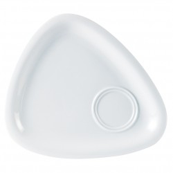 Driehoekig gourmet bord 28 cm (6 stuks)