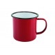 Emaille mok rood 360 ml (per 12 stuks)