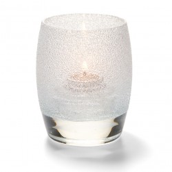 Bolvormige lamp glas transparant 7,6 x 9,5 cm (per 12 stuk)