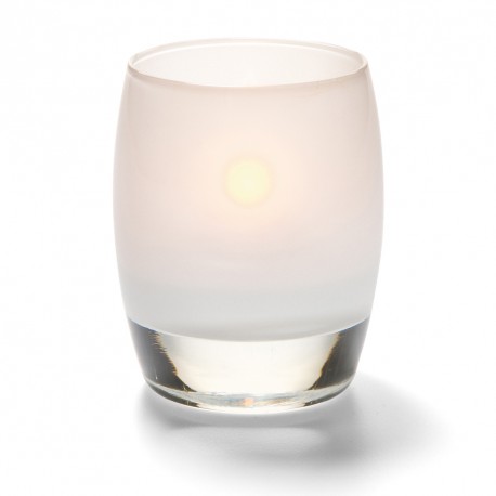 Bolvormige lamp glas mat wit 7,6 x 9,5 cm (12 stuks)