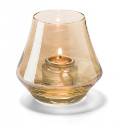 Conische lamp glas goud helder 5 x 9 cm (12 stuks)