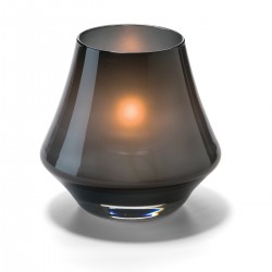 Conische lamp glas zwart mat 5 x 9 cm (per 12 stuk)