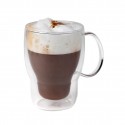 Koffie-theeglas dubbelwandig 400 ml (per 6 stuk)