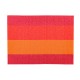 Placemat rechthoekig Oranje/Rood/Roze 45 x 33 cm (per 24 stuks)
