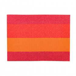 Placemat rechthoekig Oranje/Rood/Roze 45 x 33 cm (24 stuks)