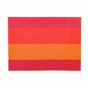 Placemat rechthoekig Oranje/Rood/Roze 45 x 33 cm (per 24 stuks)