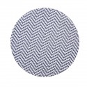 Placemat rond Wit/Blauw 38 cm (per 24 stuks)