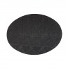 Placemat ovaal Zwart 49 x 36 cm (per 24 stuks)