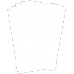 Vetvrij papier onbedrukt 25,5 x 20,3 cm 500st (1 stuks)