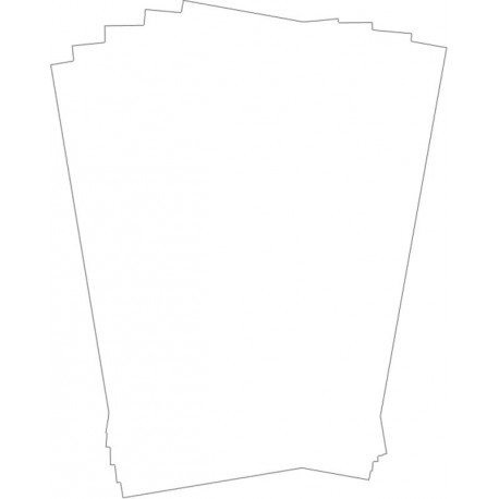 Vetvrij papier onbedrukt 25,5 x 20,3 cm 500st (1 stuks)