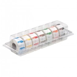 Disp. vol. oplosb. sticker 'zondag' 19 mm 7x500/ds (1 stuks)