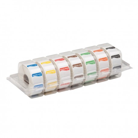 Disp. eenv. verwijderbare stickers 25 mm 7x1000/ds (1 stuks)