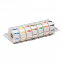 Disp. eenv. verwijderbare stickers 25 mm 7x1000/ds (1 stuks)