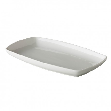 Rechthoekig bord met opstaande rand 29 x 17,5 cm (4 stuks)