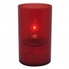 Cilinder acryl houder rood 7,5 x 12,8 cm (12 stuks)
