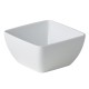 Gebogen vierkant bakje wit 8,9 x 8,9 x 4,5 cm (24 stuks)