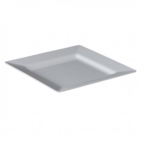 Vierkant bord budget wit 25,6 cm (6 stuks)