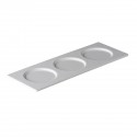 Serveerschaal met 3 uitsparingen 38,5 x 13,5 cm (per 6 stuks)
