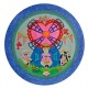 Kinderbord met rand 'frietmolen' blauw 26,7 cm (per 6 stuks)