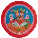 Kinderbord coupe 'pannenkoekenhuis' roze 26,7 cm (6 stuks)