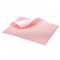 Vetvrij papier rood geblokt 25 x 20 cm 1000st (per 1 stuks)