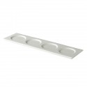 QFC presentatiebord met 4 spiegels 51 x 14 cm (per 6 stuks)